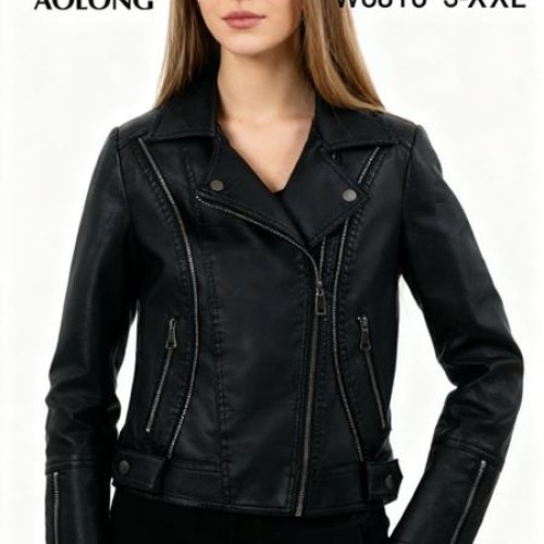 Куртка Immei (S-2XL) W6816 black (деми) Immei W6816 black