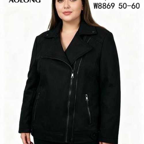 Куртка Immei (50-60) W8869 black (деми) Immei W8869 black