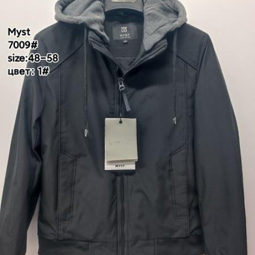 Куртка LiOpt (48-58) 7009-1 black (деми) LiOpt 7009-1 black