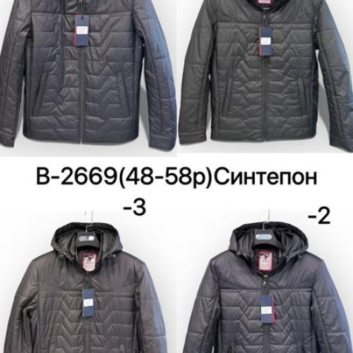 Куртка LiOpt (48-58) B2669-3 d.grey (деми) LiOpt B2669-3 d.grey