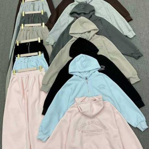 Костюм спорт Oukali (M-XL) W5393 beige (деми) Oukali W5393 beige