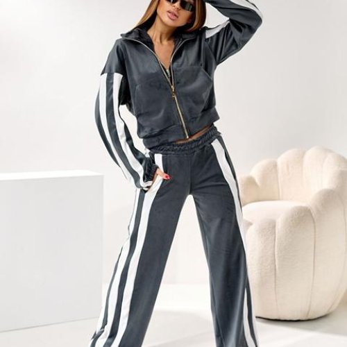 Костюм спорт Romeo life (42-56) 776 d.grey (деми) Romeo life 776 d.grey