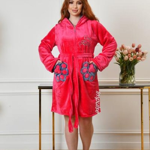 Халат Romeo life (48-52) RL1045 red (деми) Romeo life RL1045 red