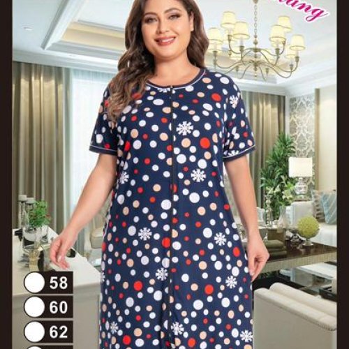 Халат Brilliant (58-66) 2322 navy-red (лето) Brilliant 2322 navy-red