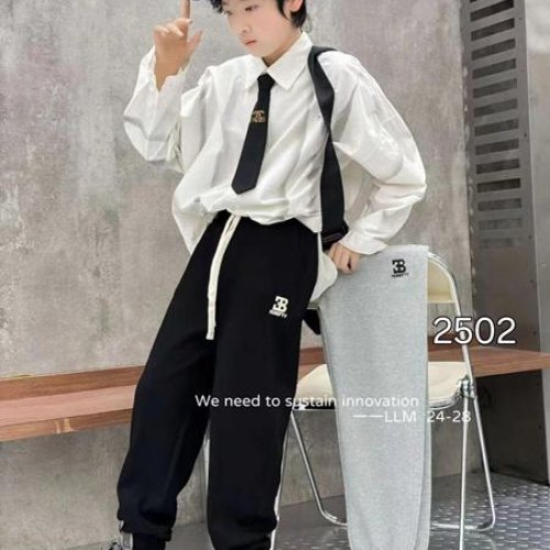 Штаны спорт Фунтик (6-10) 2502 black (деми) Фунтик 2502 black