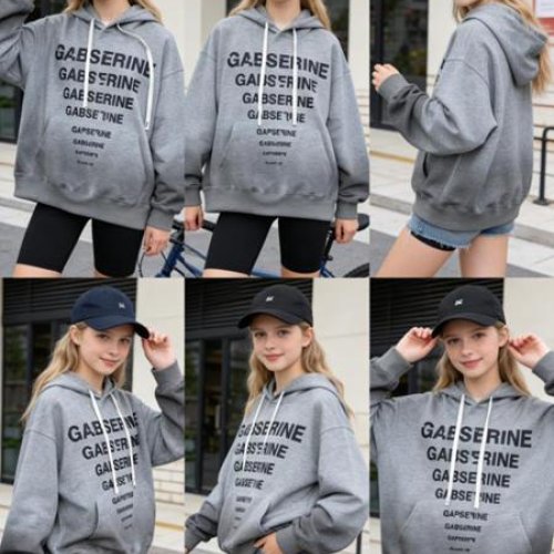 Худи Yalisi (150-180) UT8052 grey (деми) Yalisi UT8052 grey