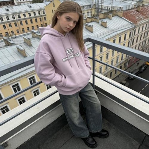 Худи Yalisi (150-180) UT8057 pink (деми) Yalisi UT8057 pink