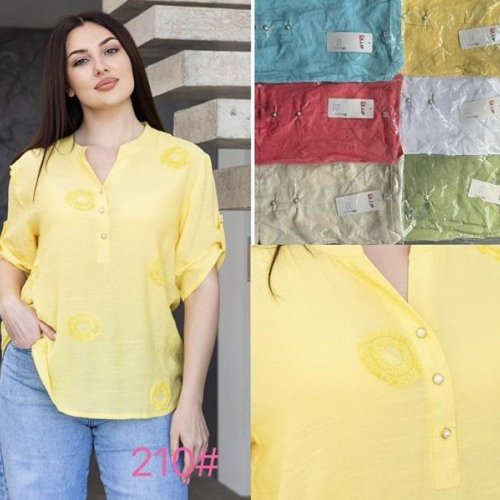 Блузка Style Nadezhda (XL-4XL) 210 red (лето) Style Nadezhda 210 red