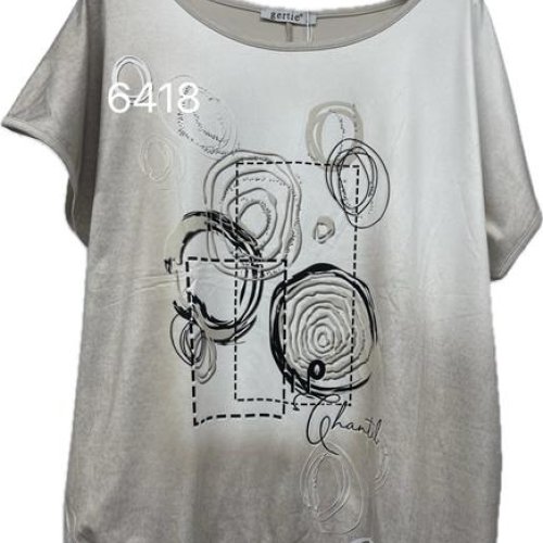 Футболка Style Nadezhda (M-3XL) 6418 beige (лето) Style Nadezhda 6418 beige