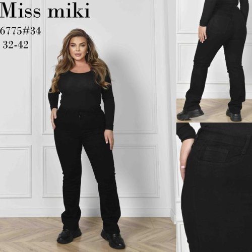 Джинсы Jeans Club (32-42) 6775 black (деми) Jeans Club 6775 black