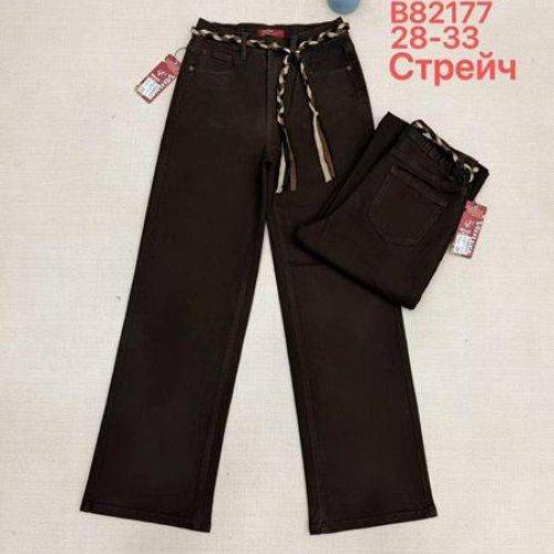 Джинсы Jeans Club (28-33) B82177 brown (деми) Jeans Club B82177 brown