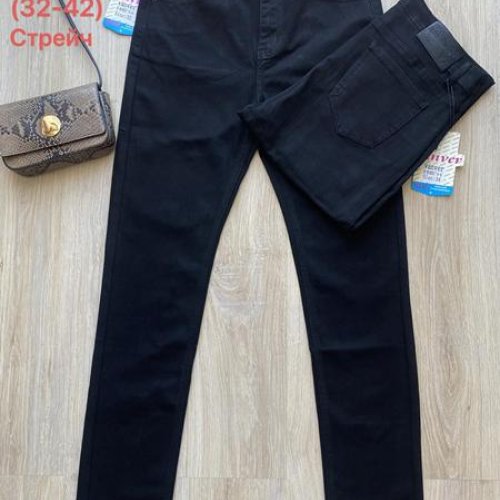 Джинсы Jeans Club (32-42) F81835 black (деми) Jeans Club F81835 black