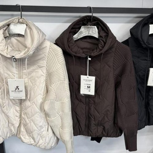 Куртка Orange Chinese (M-3XL) 6202 milk (деми) Orange Chinese 6202 milk