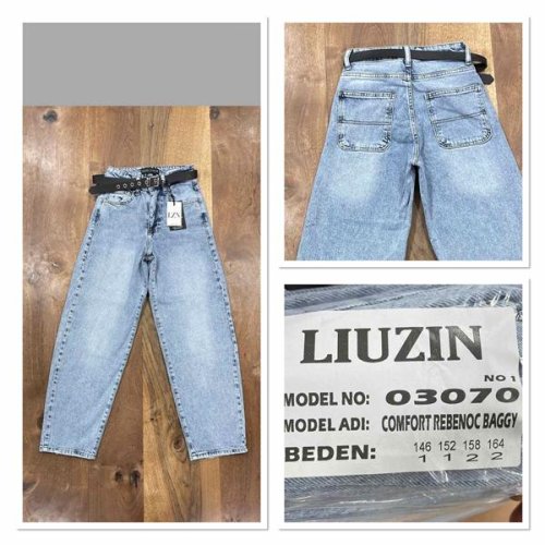 Джинсы Maxim Jeans (24-27) 03070-1 l.blue (деми) Maxim Jeans 03070-1 l.blue