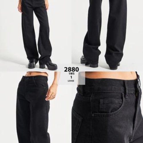 Джинсы Maxim Jeans (34-42) 2880-1 black (деми) Maxim Jeans 2880-1 black