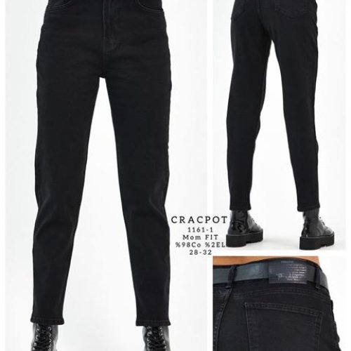 Джинсы Maxim Jeans (28-32) 1161-1 black (деми) Maxim Jeans 1161-1 black