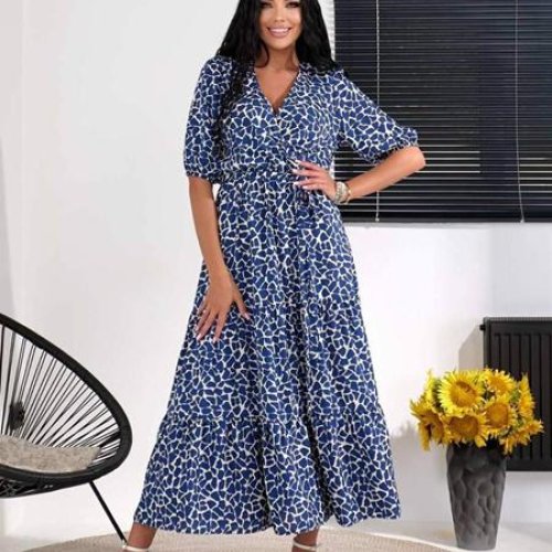 Платье Arina (42-50) 1620 blue (лето) Arina 1620 blue