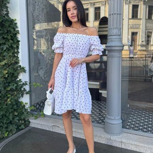 Платье Arina (42-48) 2467-1 white (лето) Arina 2467-1 white