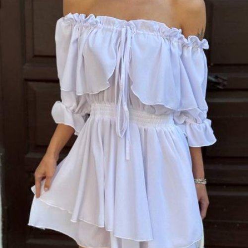 Платье Arina (42-48) 3114 white (лето) Arina 3114 white