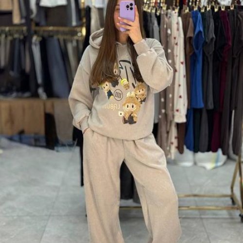 Костюм спорт Arina (M-XL) F271 d.beige (зима) Arina F271 d.beige