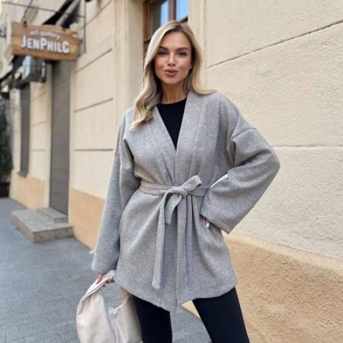 Кардиган Arina (42-48) 1665 grey (деми) Arina 1665 grey