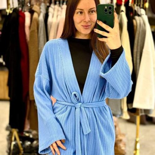 Кардиган Arina (42-48) 1666 l.blue (деми) Arina 1666 l.blue