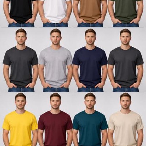 Футболка Madoka (M-3XL) 1237 navy (лето) Madoka 1237 navy