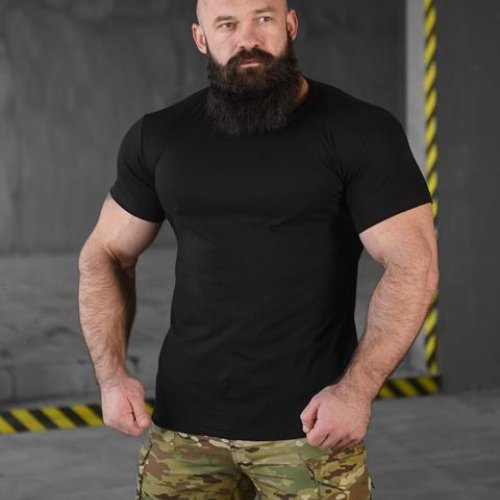 Футболка Madoka (2XL-6XL) 1244 black (лето) Madoka 1244 black