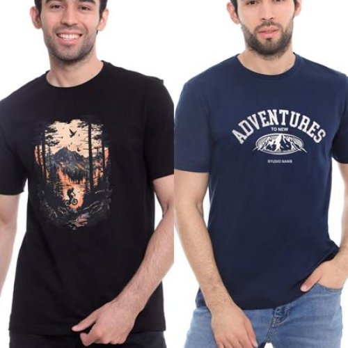 Футболка Samo (48-56) M5014 black (лето) Samo M5014 black