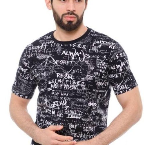 Футболка Samo (48-56) M5795R-4 black (лето) Samo M5795R-4 black