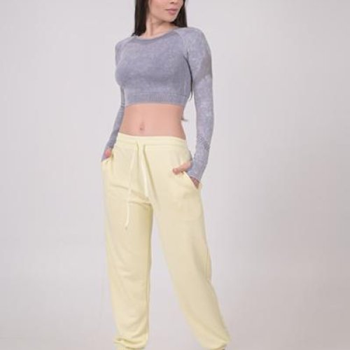Штаны спорт MMC clothes (42-48) 6682 yellow (деми) MMC clothes 6682 yellow
