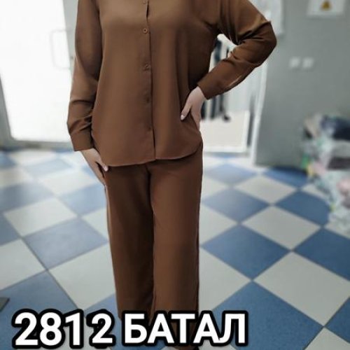 Костюм MMC clothes (2XL-5XL) 2812 brown (деми) MMC clothes 2812 brown