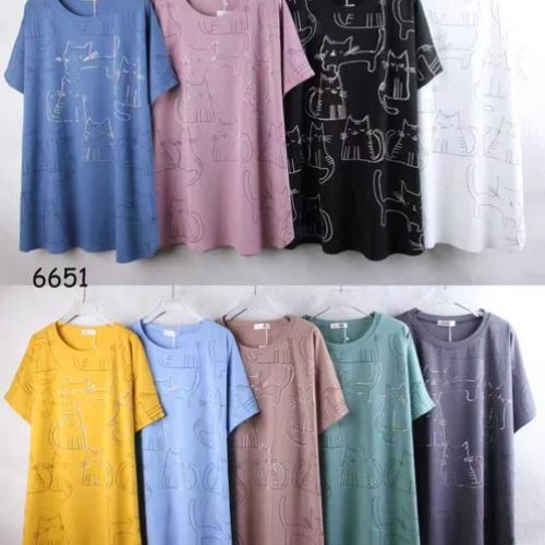 Футболка P.HEY (2XL-5XL) 6651 l.blue (лето) P.HEY 6651 l.blue