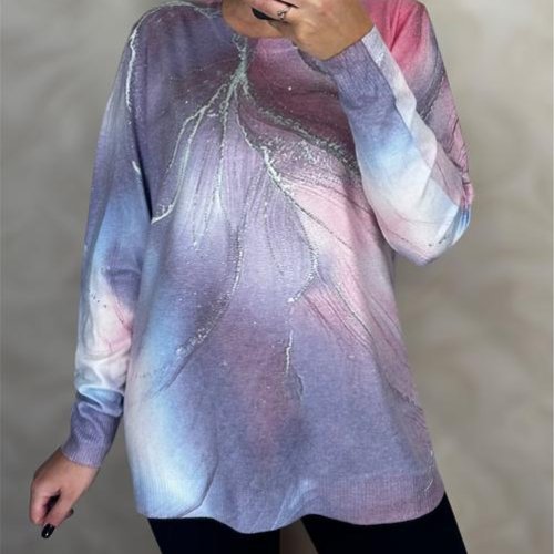 Свитер Elena&Vika (48-54) 25209 lilac (деми) Elena&Vika 25209 lilac