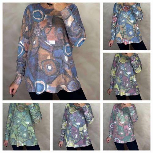 Свитер Elena&Vika (48-54) 25211 blue (деми) Elena&Vika 25211 blue