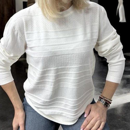 Свитер Elena&Vika (46-50) 25522 white (деми) Elena&Vika 25522 white