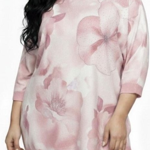 Свитер Elena&Vika (52-56) 26126 pink (деми) Elena&Vika 26126 pink