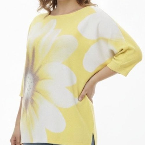 Свитер Elena&Vika (52-56) 26127 yellow (деми) Elena&Vika 26127 yellow