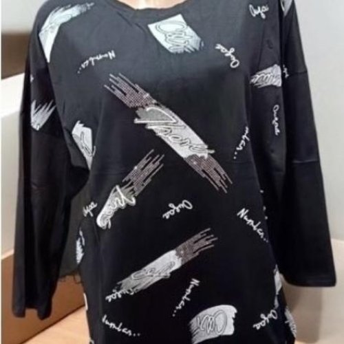 Свитер Elena&Vika (50-56) 27081 black (деми) Elena&Vika 27081 black