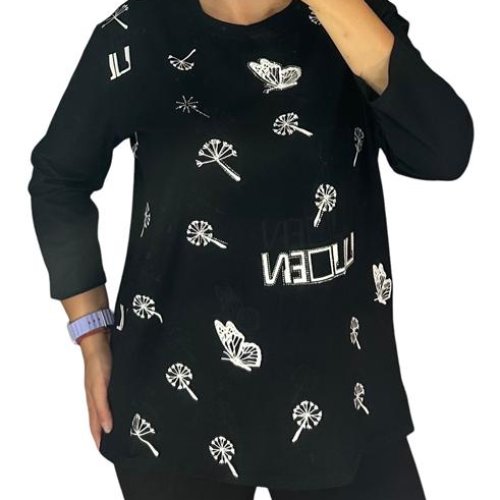 Свитер Elena&Vika (52-56) 27086 black (деми) Elena&Vika 27086 black