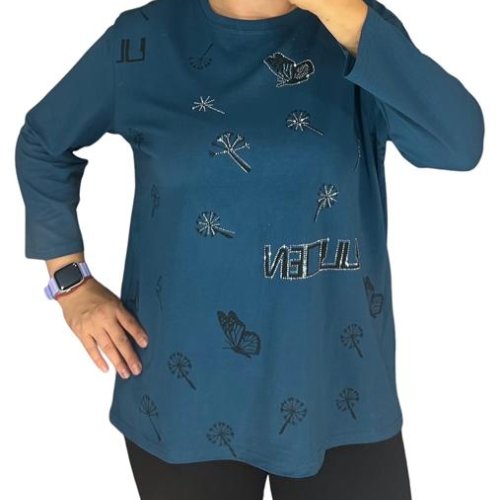 Свитер Elena&Vika (52-56) 27086 navy (деми) Elena&Vika 27086 navy