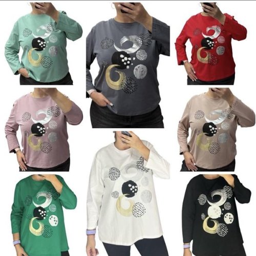 Свитер Elena&Vika (50-56) 27087 mix (деми) Elena&Vika 27087 mix