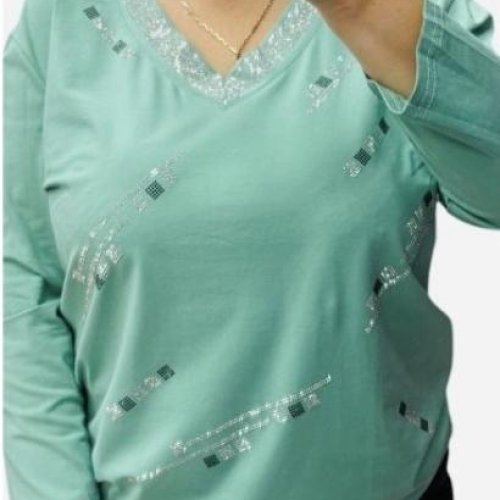 Свитер Elena&Vika (50-56) 27096 green (деми) Elena&Vika 27096 green