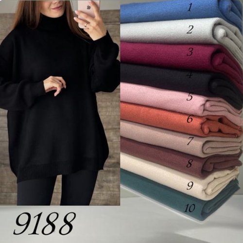 Свитер Elena&Vika (60-64) 9188-5 pink (деми) Elena&Vika 9188-5 pink