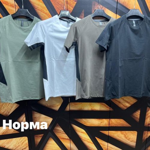 Футболка Navas (M-3XL) NV1134 d.grey (лето) Navas NV1134 d.grey