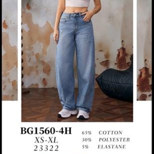 Джинсы Jeans Club (XS-XL) BG1560-4H blue (деми) Jeans Club BG1560-4H blue