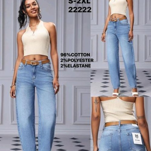 Джинсы Jeans Club (S-2XL) BS1125-4 l.blue (деми) Jeans Club BS1125-4 l.blue