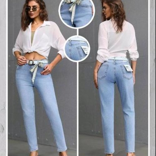 Джинсы Jeans Club (M-4XL) M1075-5 l.blue (деми) Jeans Club M1075-5 l.blue