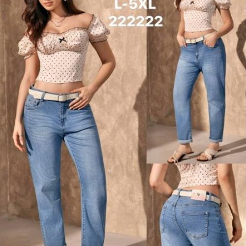 Джинсы Jeans Club (L-5XL) MK1173-5 blue (деми) Jeans Club MK1173-5 blue