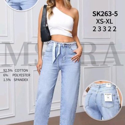 Джинсы Jeans Club (XS-XL) SK263-5 l.blue (деми) Jeans Club SK263-5 l.blue